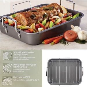 Farberware 12" x 16" Nonstick Roaster with Rack